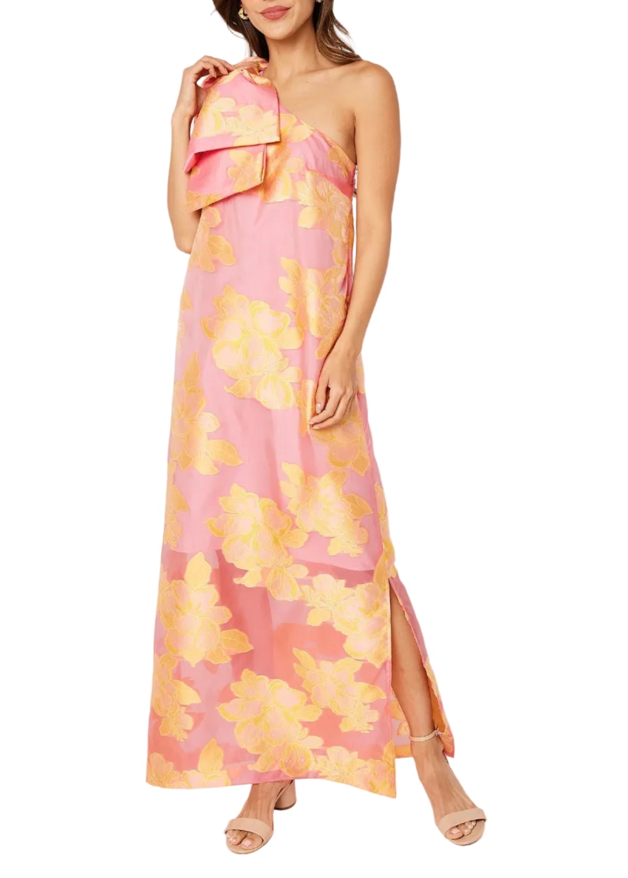 Cassie Gown Sorbet Peony Organza