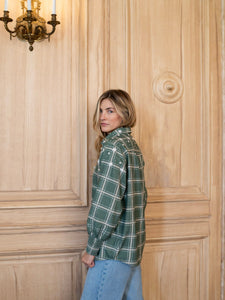 Butler Top in Pin Stripe
