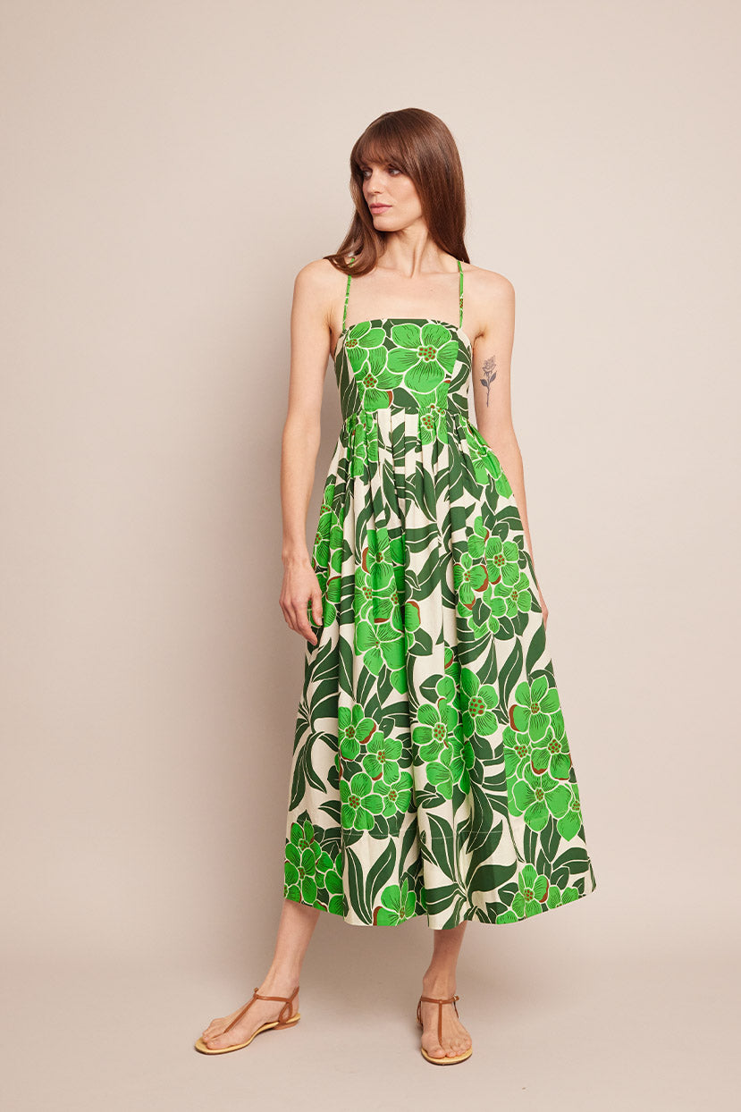 Leo Dress in Palm Beach Green