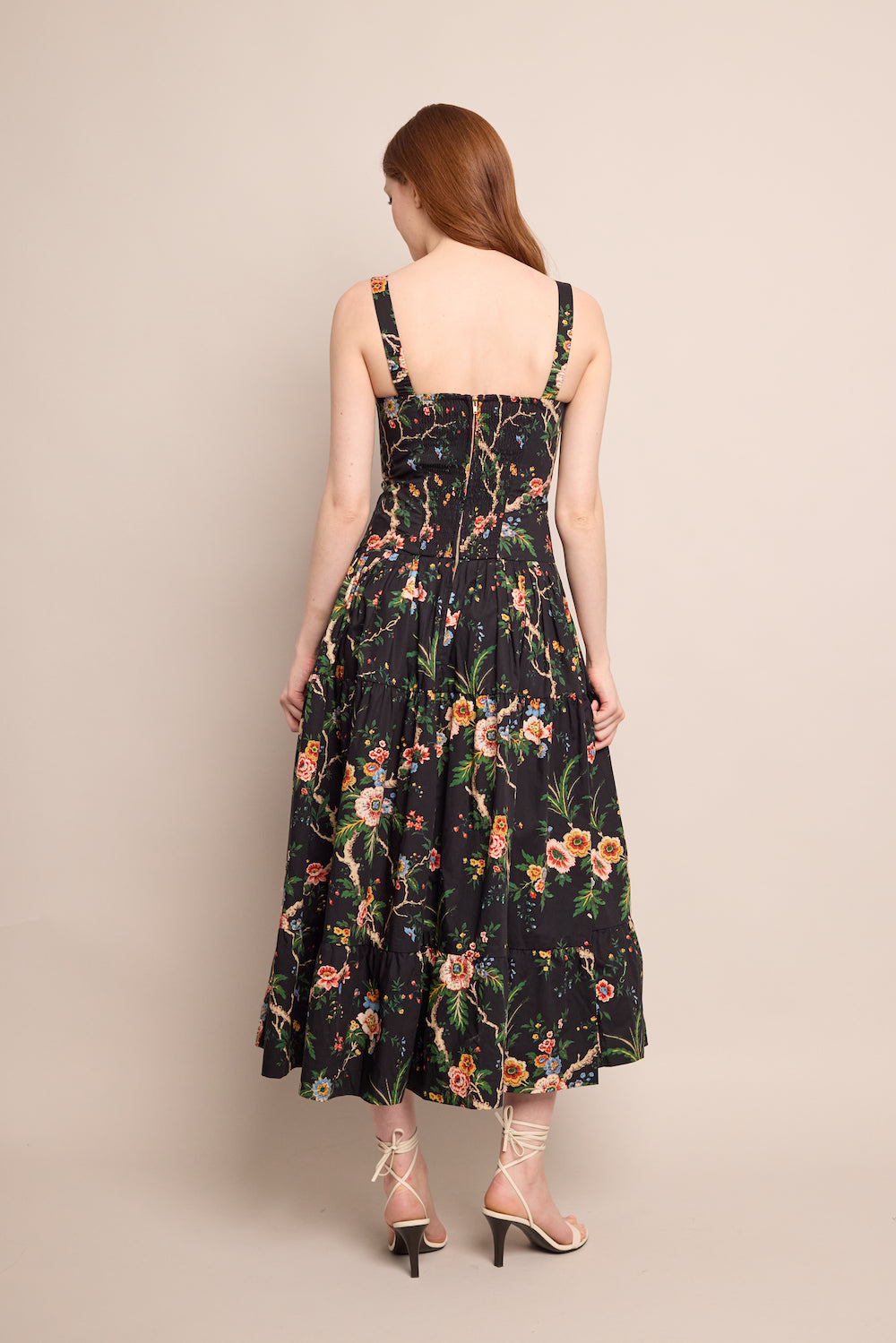 Santiago Dress in Chintz Black