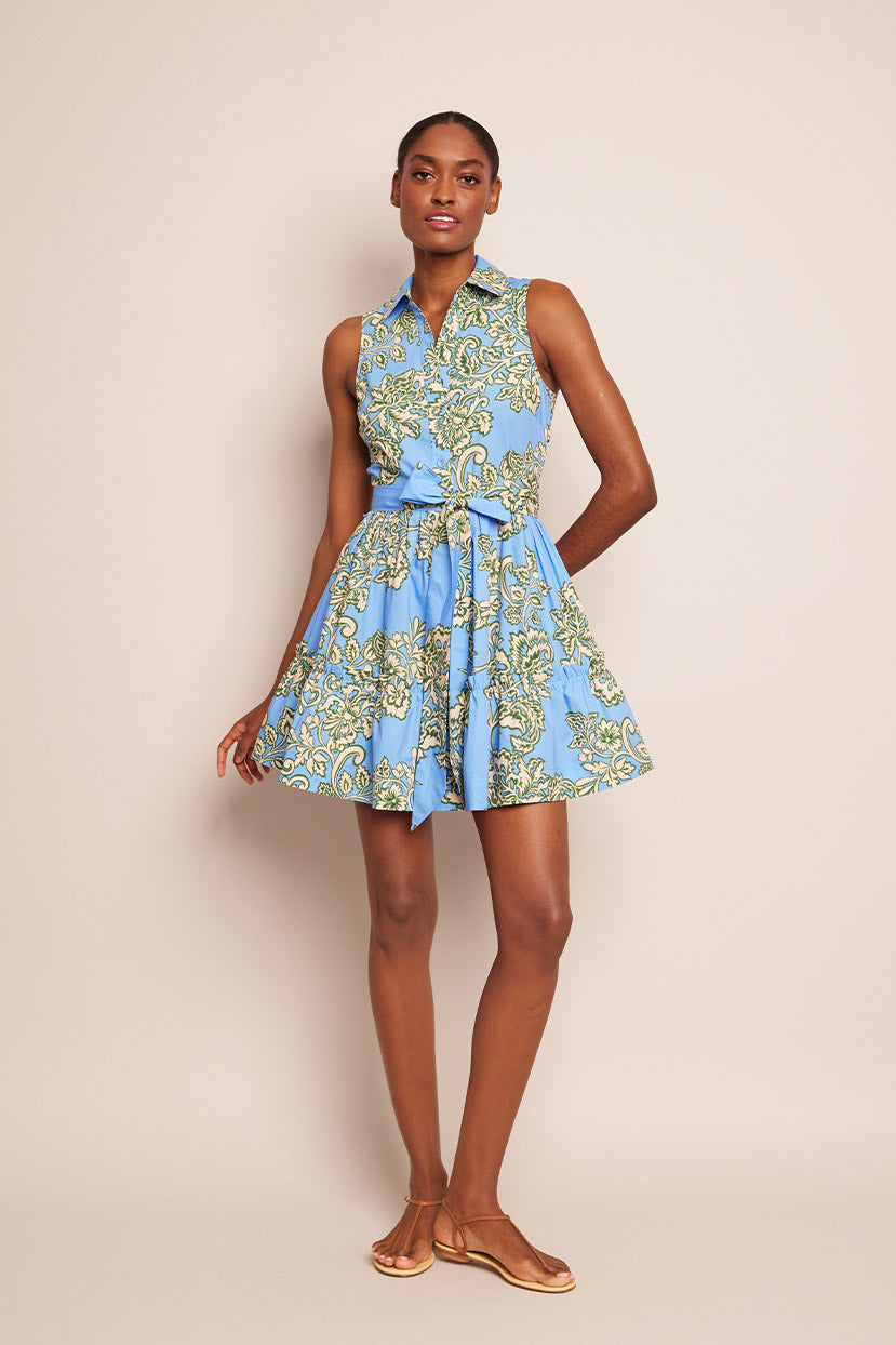 Hannah Dress in Herrington Blue