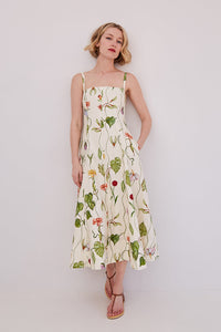 Gimlet Dress in Flora Trail Ivory