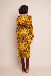 Pepper Dress in Dusty Gold Fleur