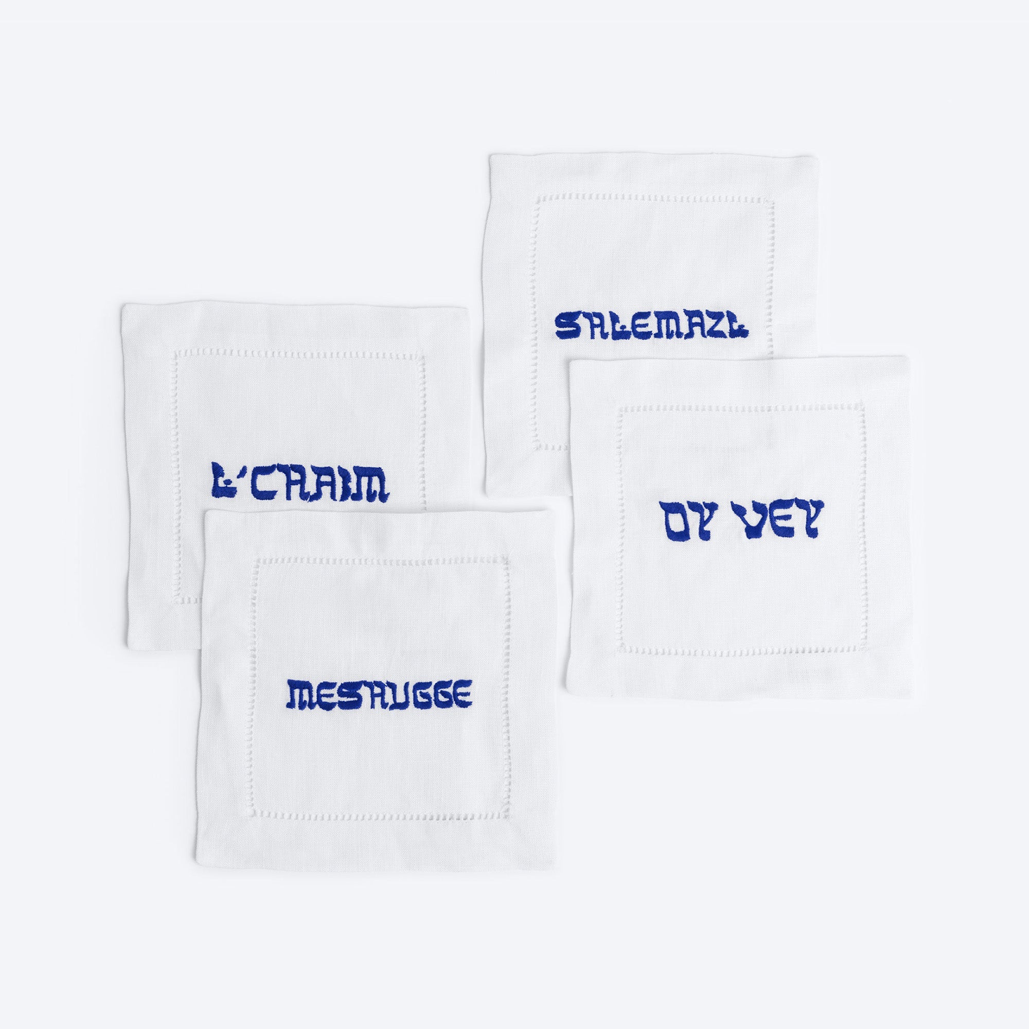 Yiddish Cocktail Napkins, Set of 4