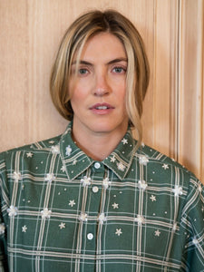Butler Top in Pin Stripe