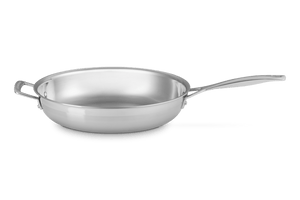Classic Stainless Steel Round Frying Pan 12 in.