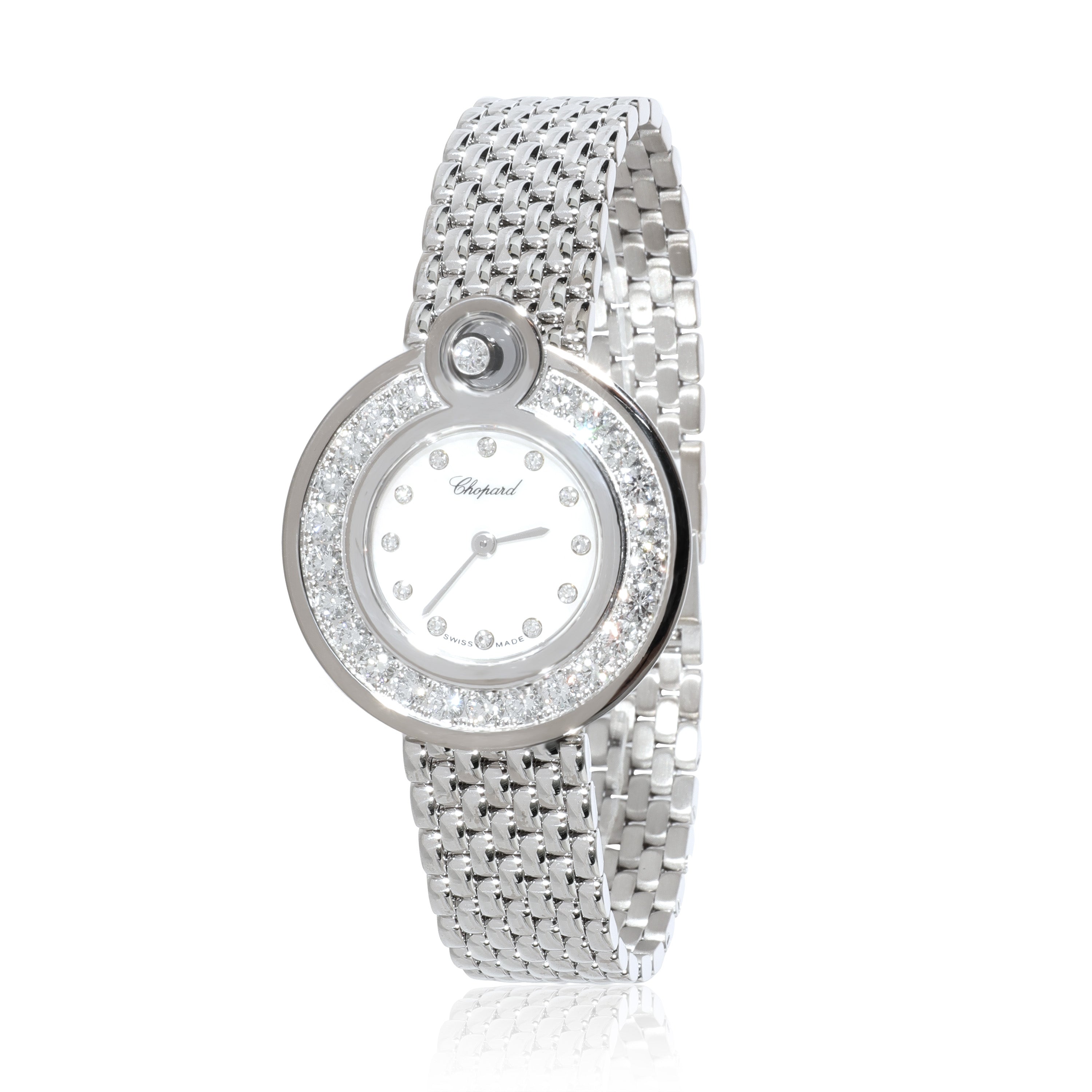 Chopard Happy Diamond 204407-1003 Womens Watch in 18kt White Gold