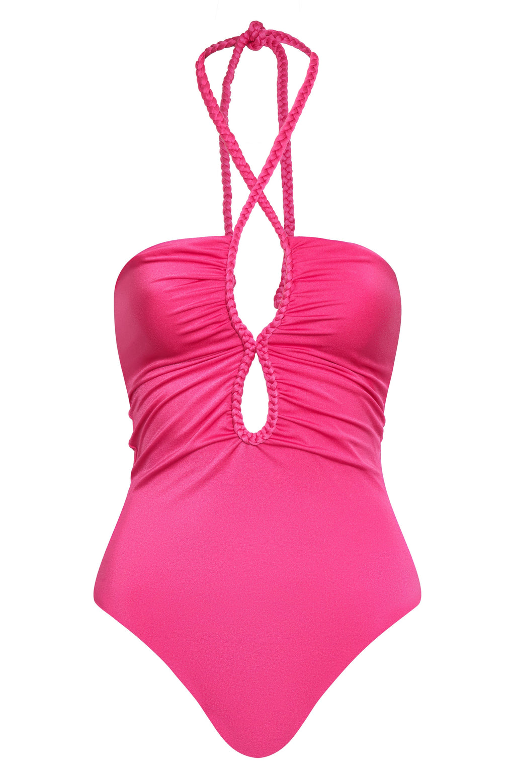 Saint Tropez One Piece in Shiny Fuchsia