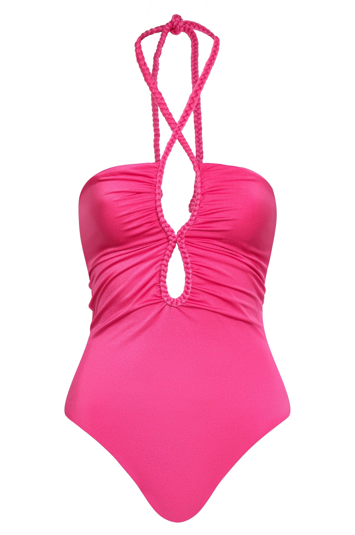 Saint Tropez One Piece in Shiny Fuchsia