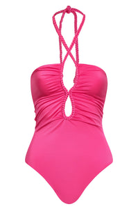 Saint Tropez One Piece in Shiny Fuchsia