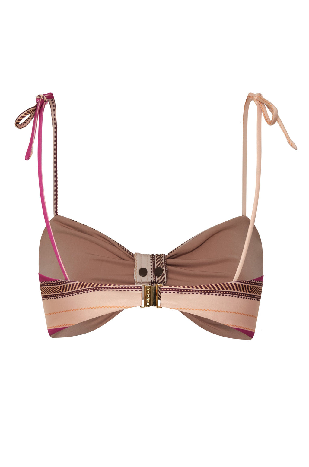 San Miguel Top in Ethnic Pink Stripes