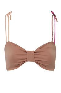 San Miguel Top in Ethnic Pink Stripes