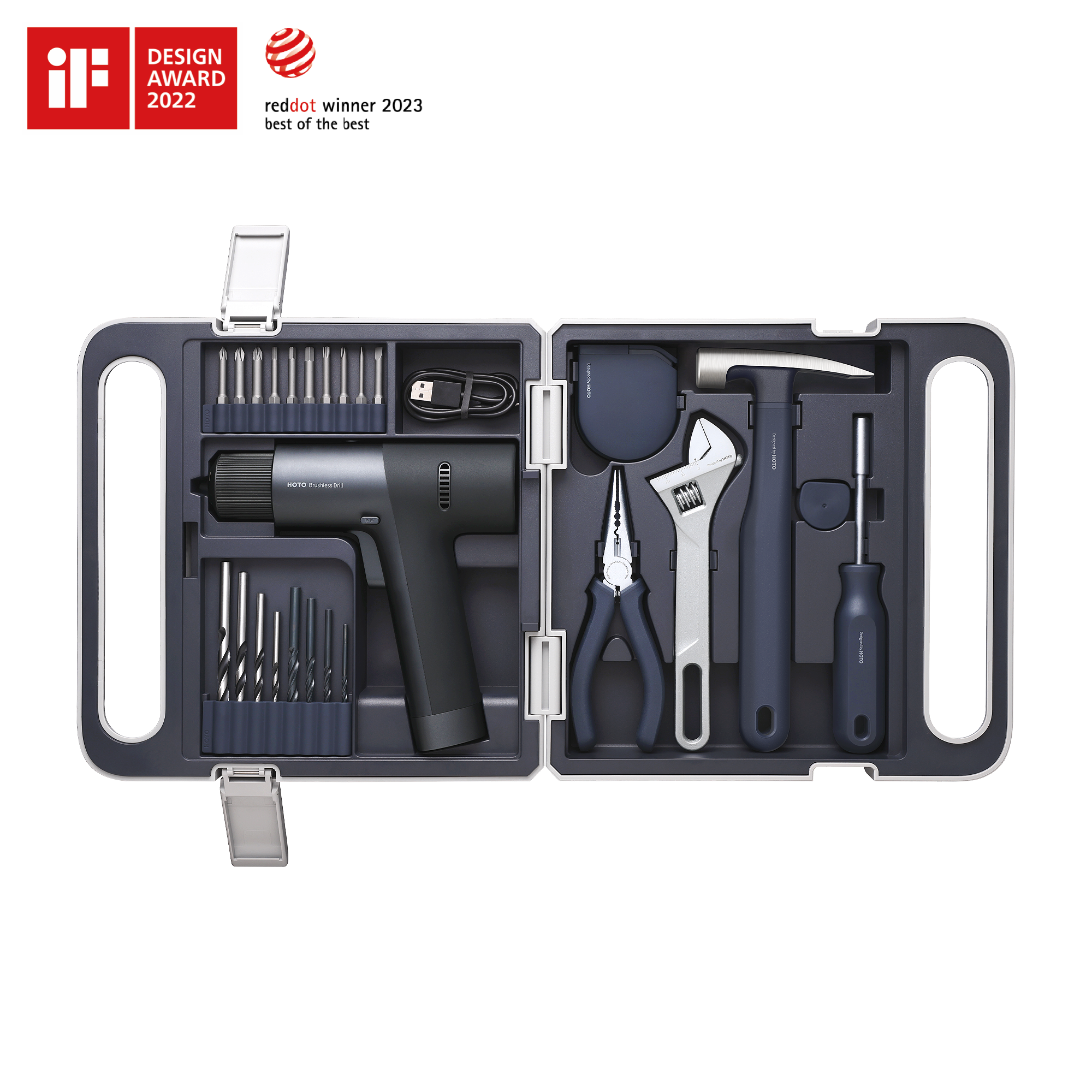 12V Brushless Drill Tool Set