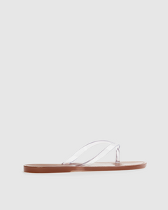 Crystal Sandal in Old Rose/Clear PVC