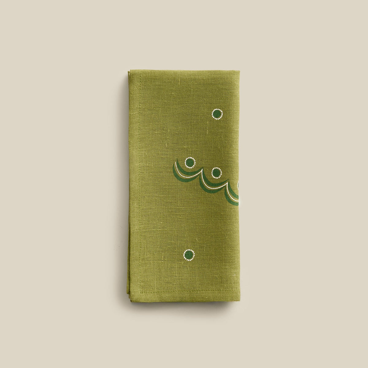 CAROUSEL HAND-PRINTED LINEN NAPKIN (SET OF 2)