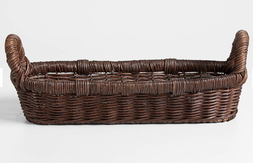 Cocoa Rattan Bread Basket by Gaby Dalkin