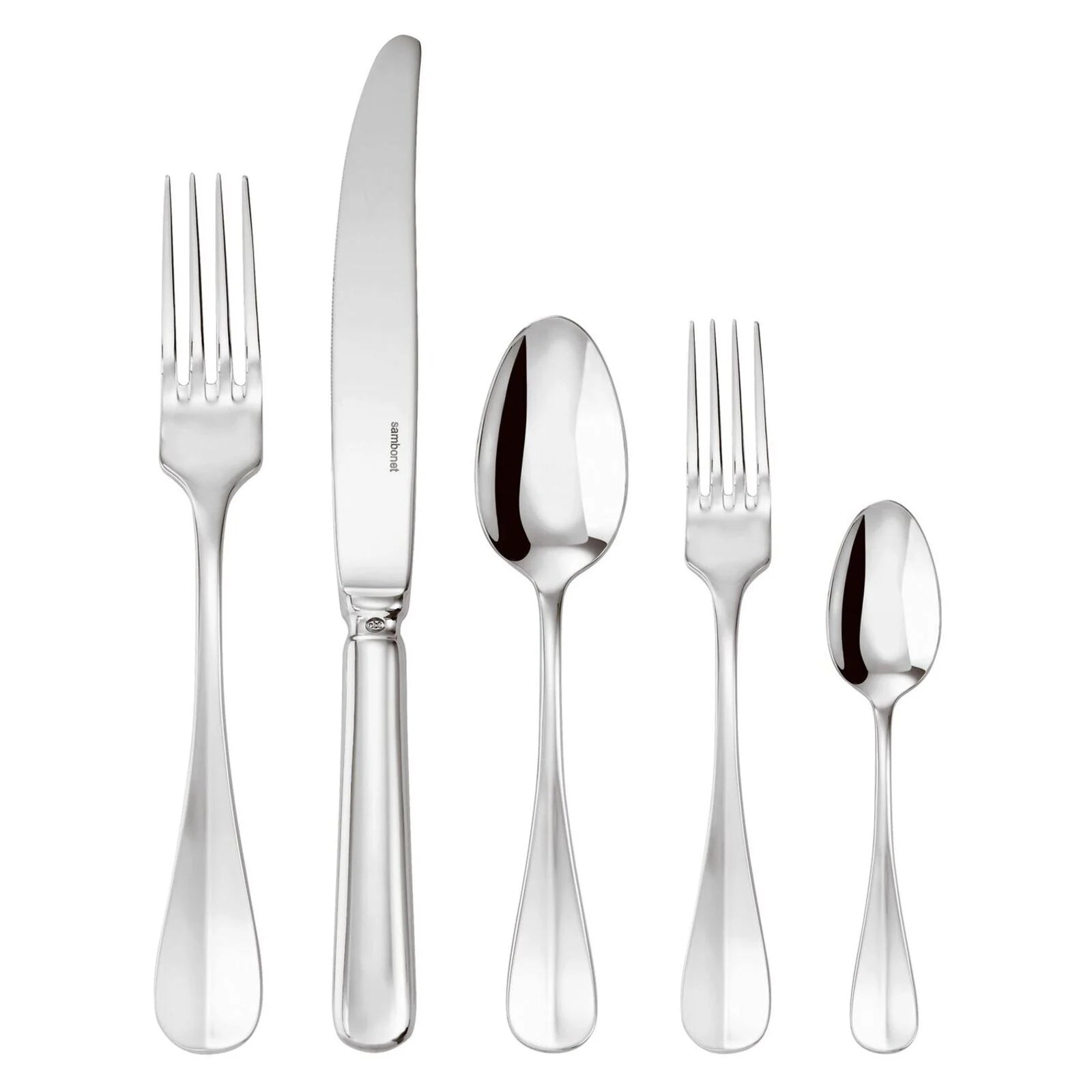 Baguette Stainless Steel Flatware Set, 5-Piece