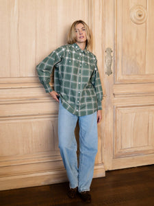 Butler Top in Pin Stripe