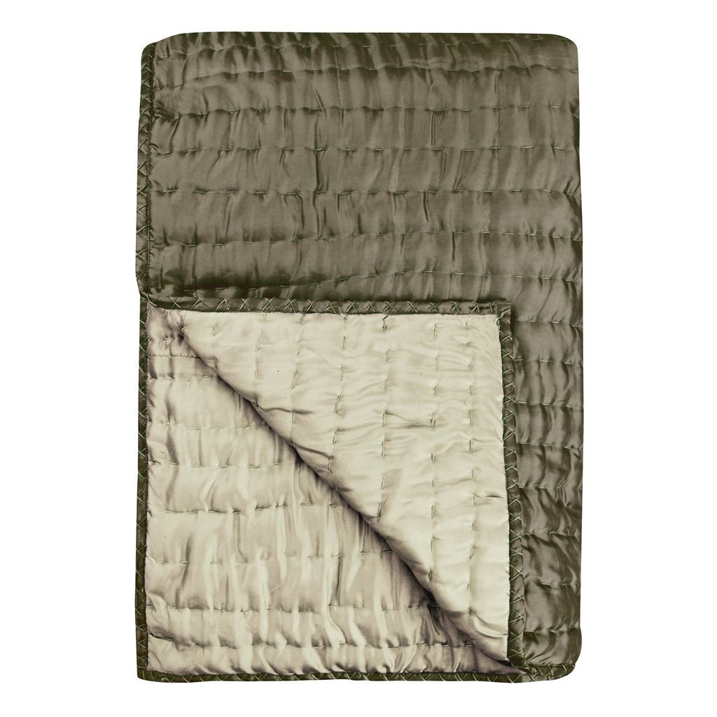 Chenevard Queen/King Espresso & Birch Silk Quilt