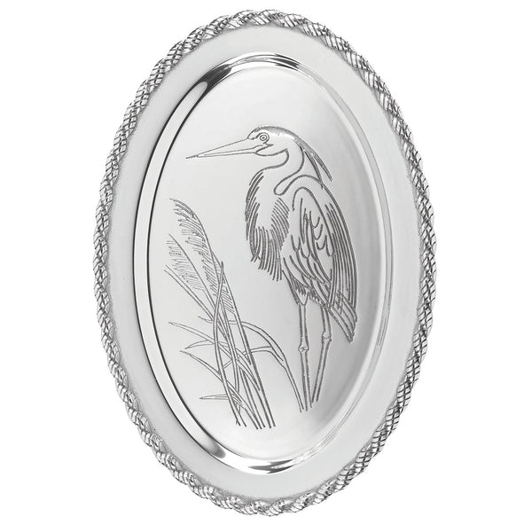 Latitudes Large Oval Heron Tray | Over The Moon