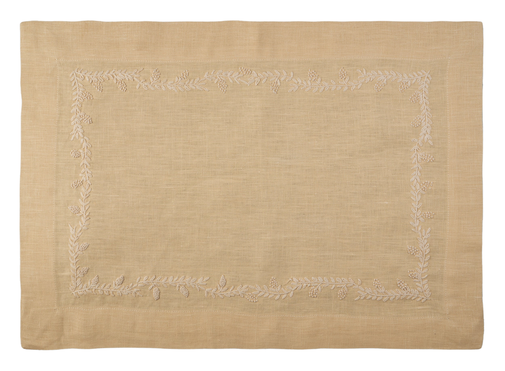 Prism Vine Linen Placemat in 13 Colors