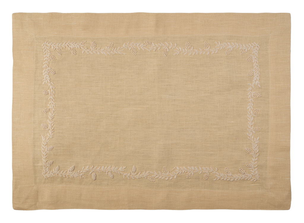 Prism Vine Linen Placemat in 13 Colors
