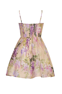 Alba Mini Dress in Wisteria Ginger Root