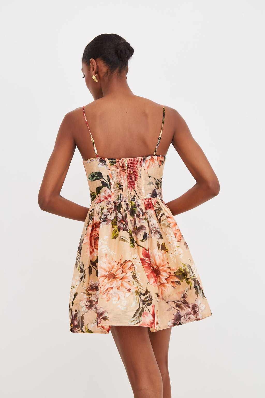 Alba Mini Dress in Margaux Bloom Ginger