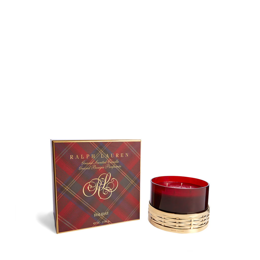 Holiday-Grand Candle in Red