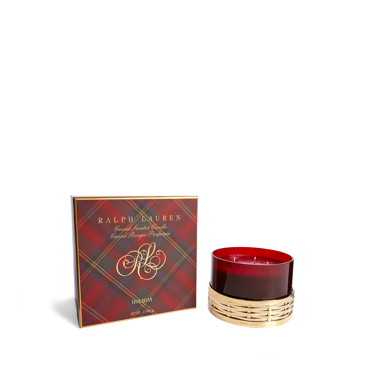 Holiday-Grand Candle in Red