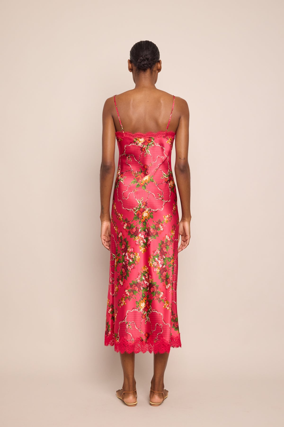 Granada Dress in Gemma Scarf Pink