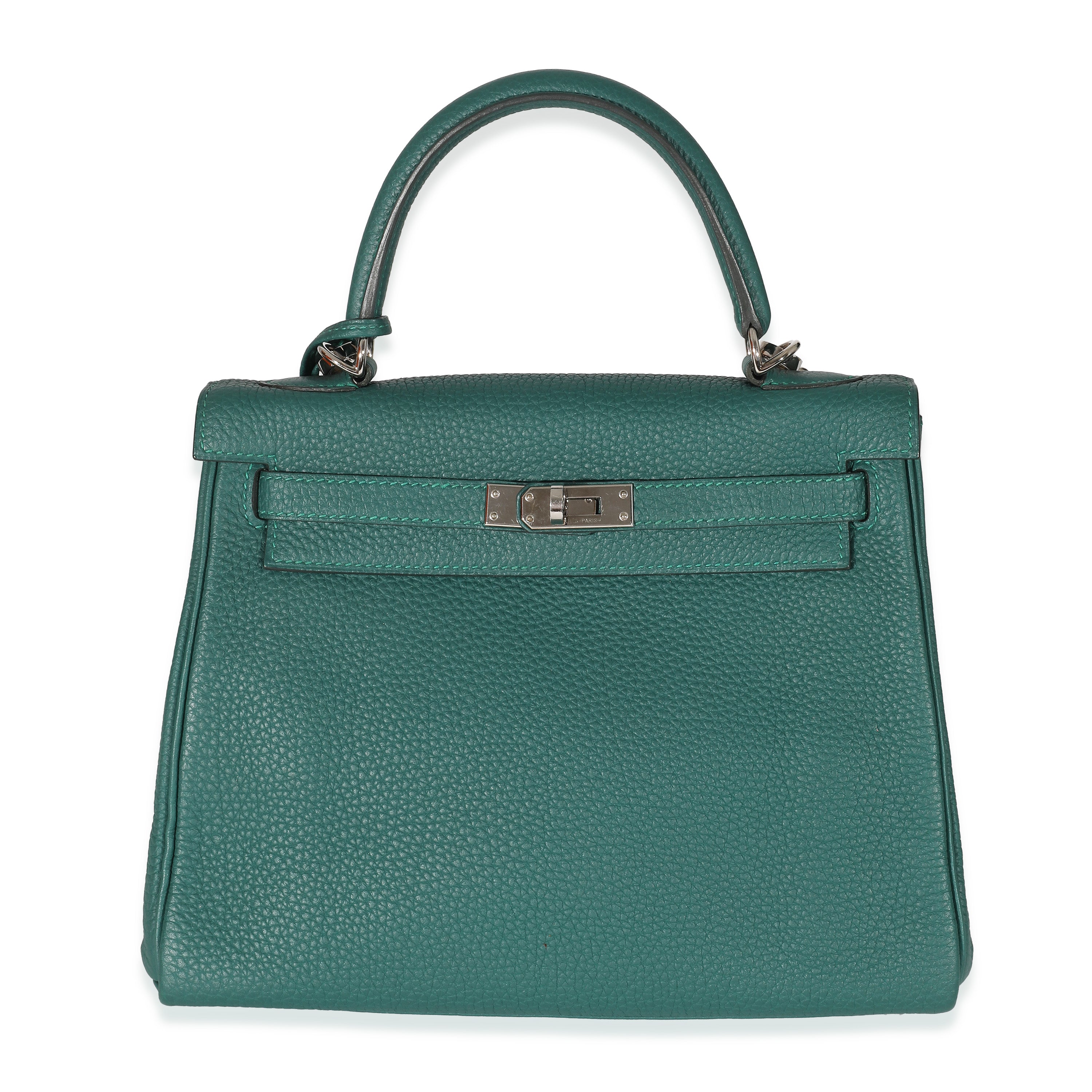 Hermès Malachite Togo Retourne Kelly 25