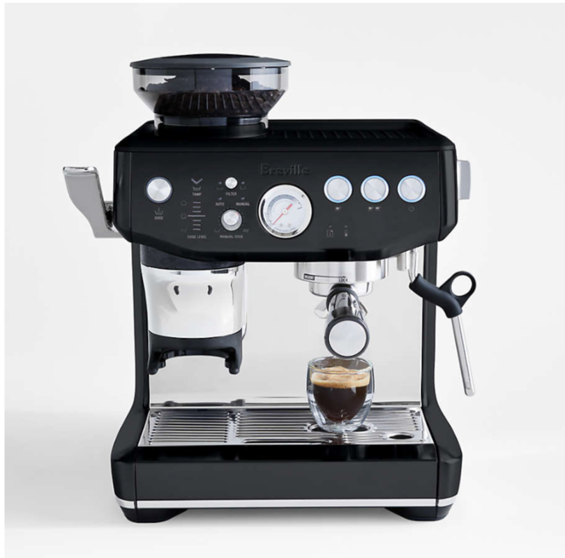 Breville ® Barista Express ® Impress Espresso Machine in Black Truffle