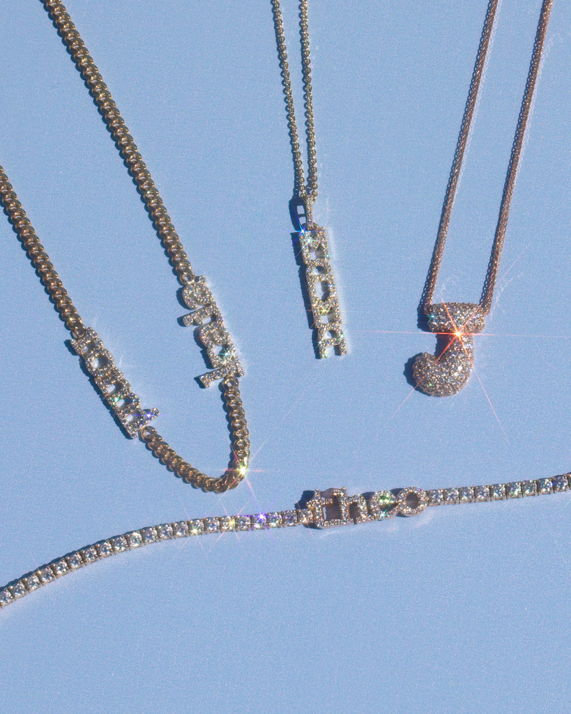 14k yellow gold, 14k white gold, 14k rose gold