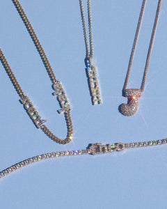 14k yellow gold, 14k white gold, 14k rose gold