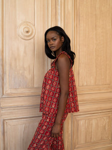 Playa Top in Crimson Bloom