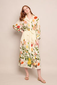 Louisa Dress in Nectar Egret