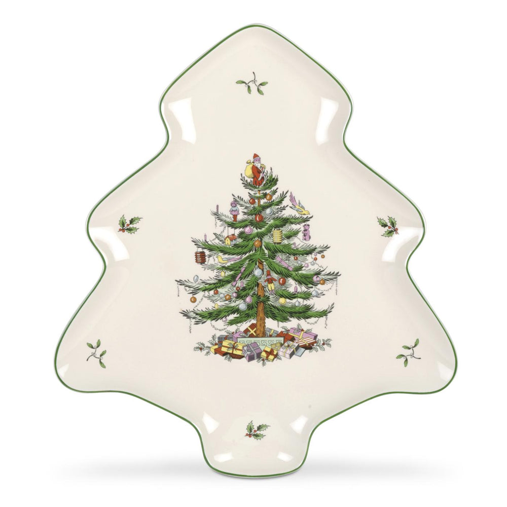 Christmas Tree 14" Tree Shape Dish