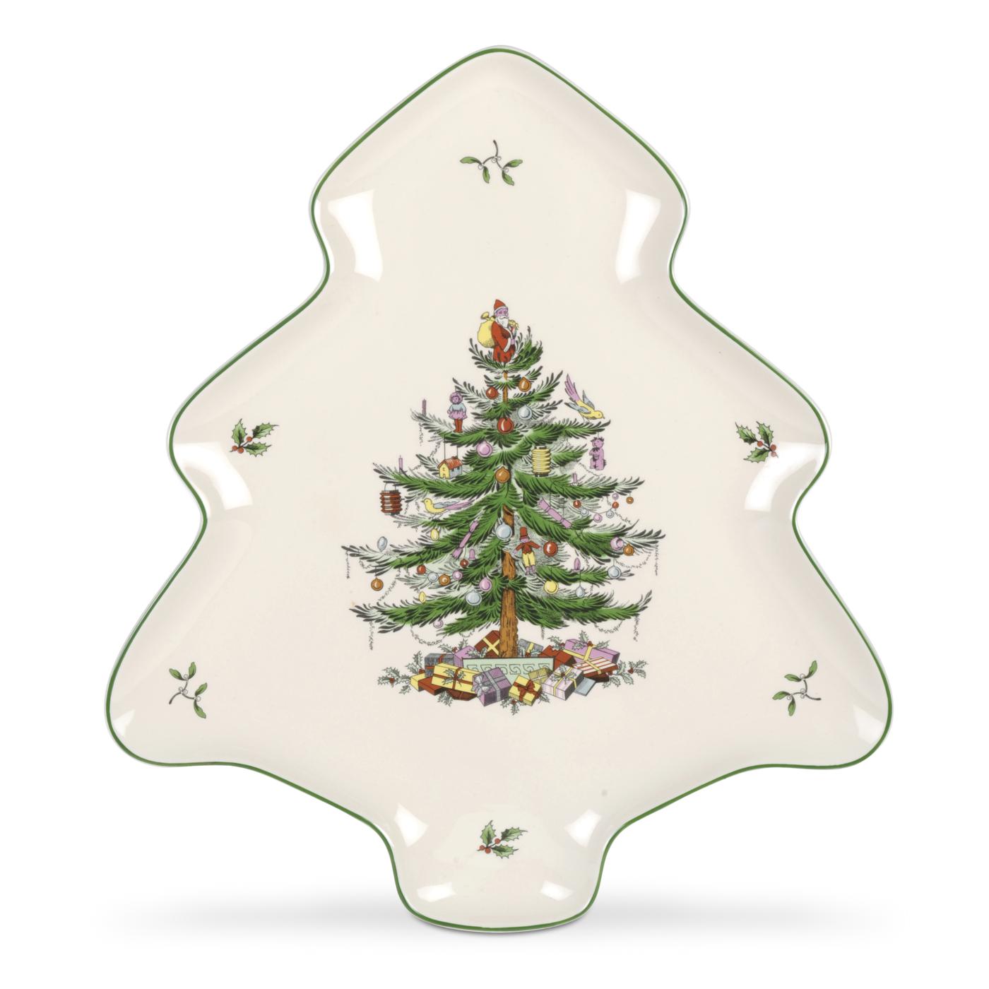 Christmas Tree 14" Tree Shape Dish