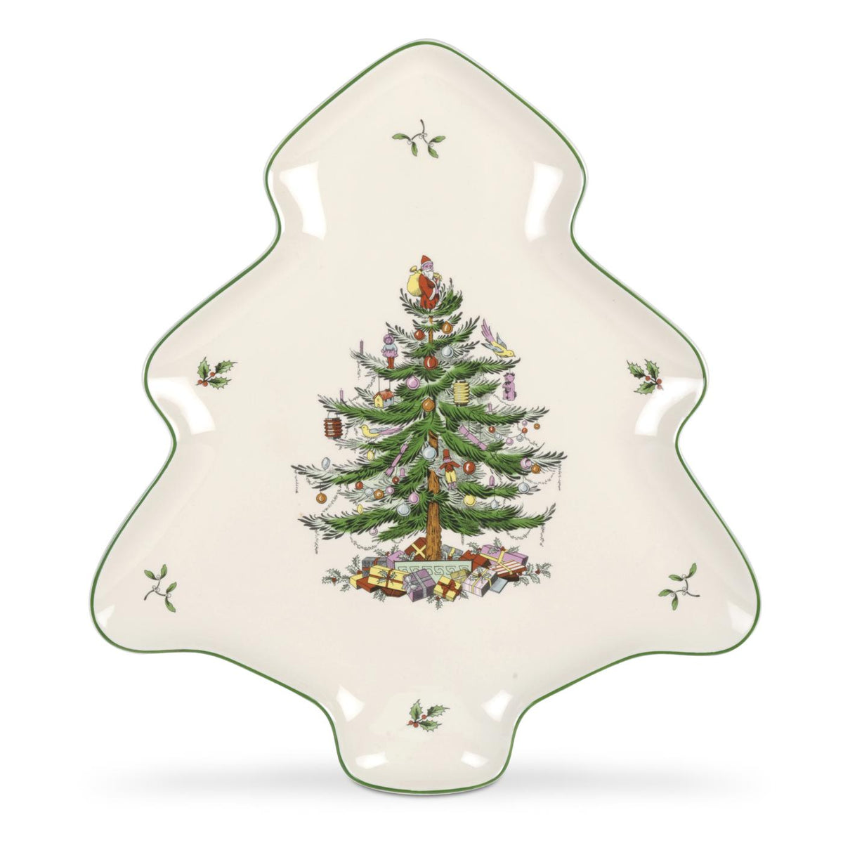 Christmas Tree 14" Tree Shape Dish