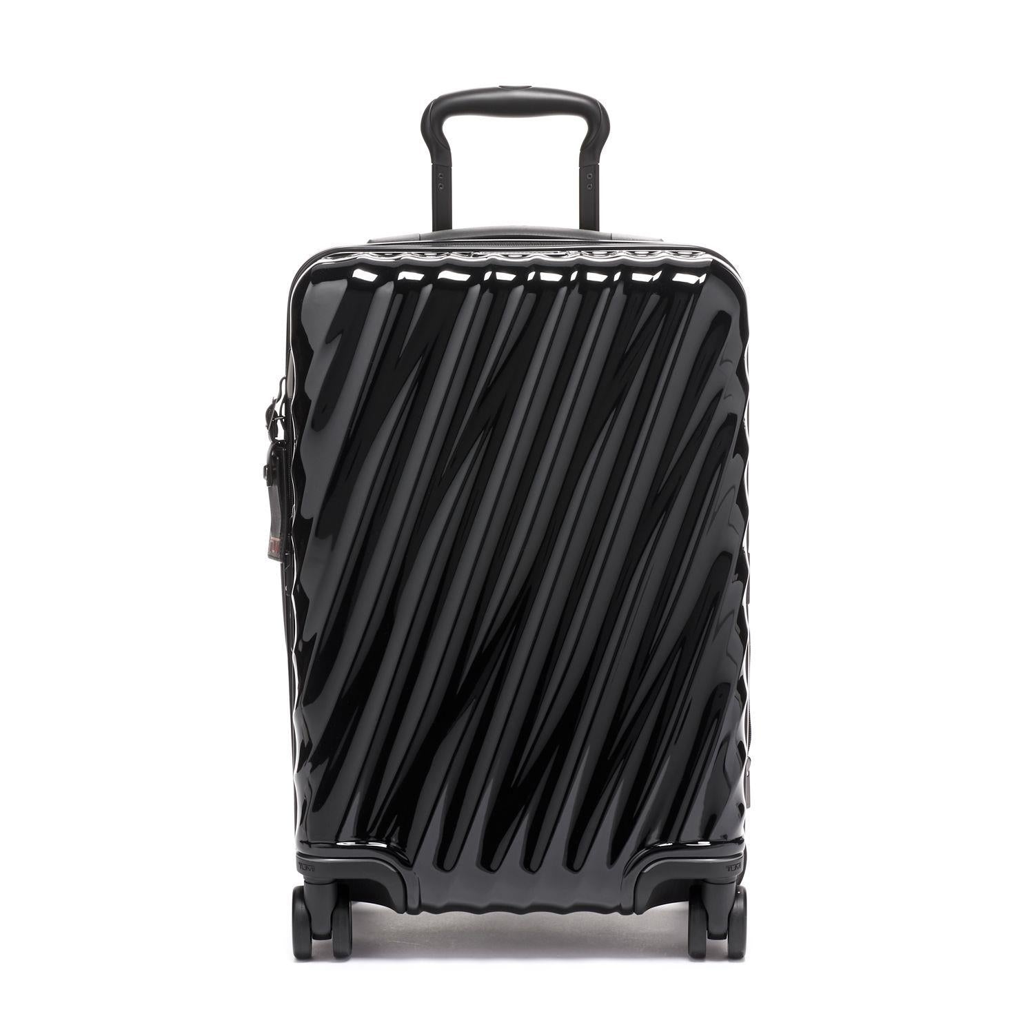 19 Degree International Expandable Hardside 4 Wheel Carry-On, Black