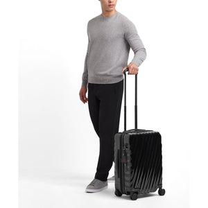 19 Degree International Expandable Hardside 4 Wheel Carry-On, Black