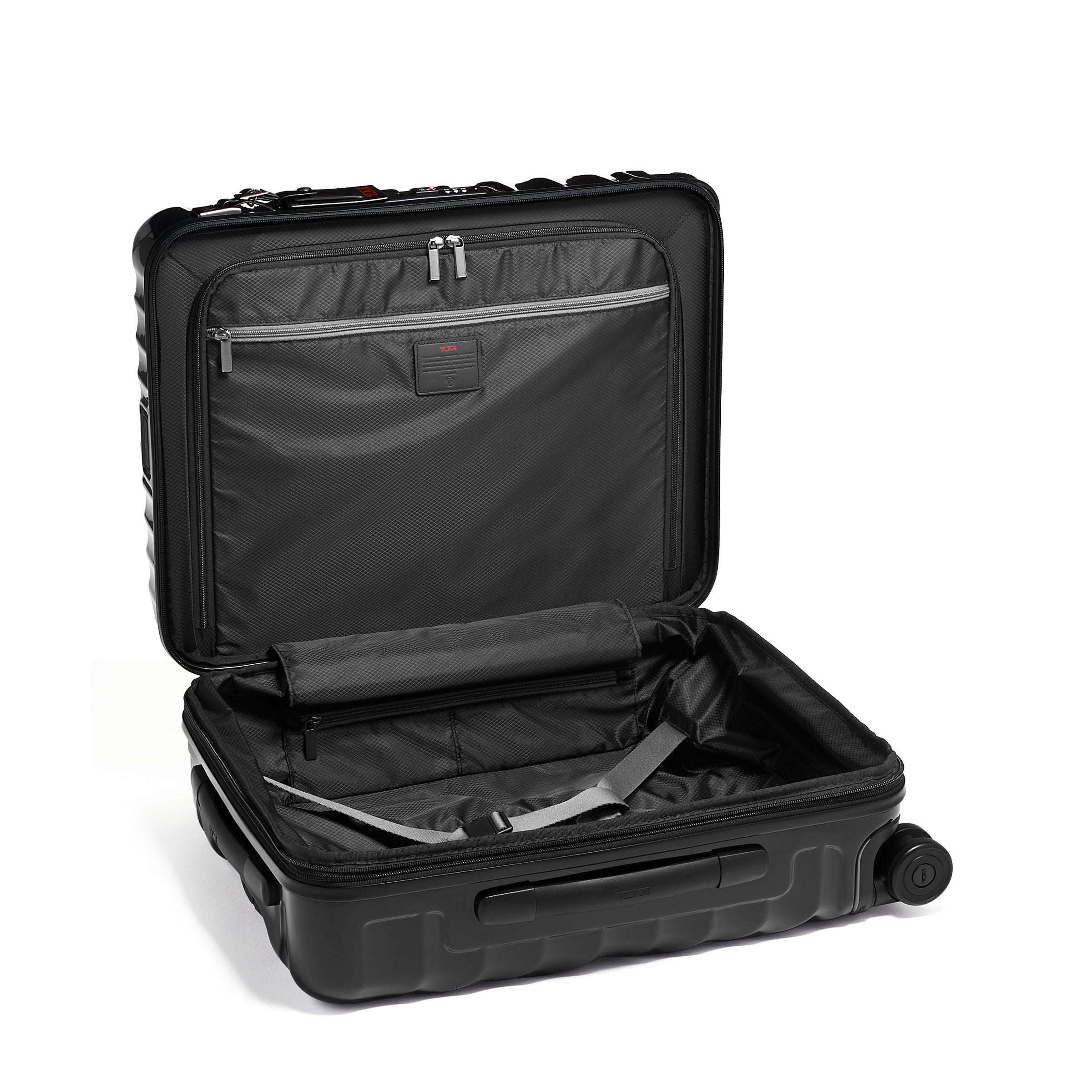19 Degree Continental Expandable Hardside 4 Wheel Carry-On, Black