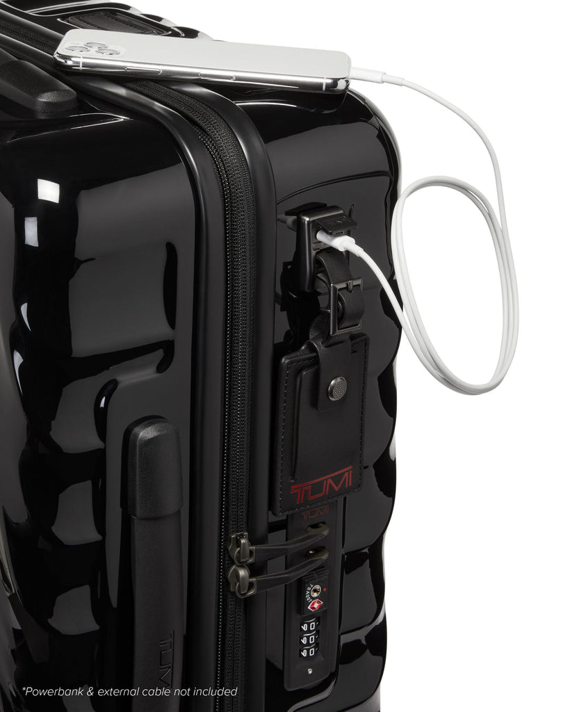 19 Degree Continental Expandable Hardside 4 Wheel Carry-On, Black