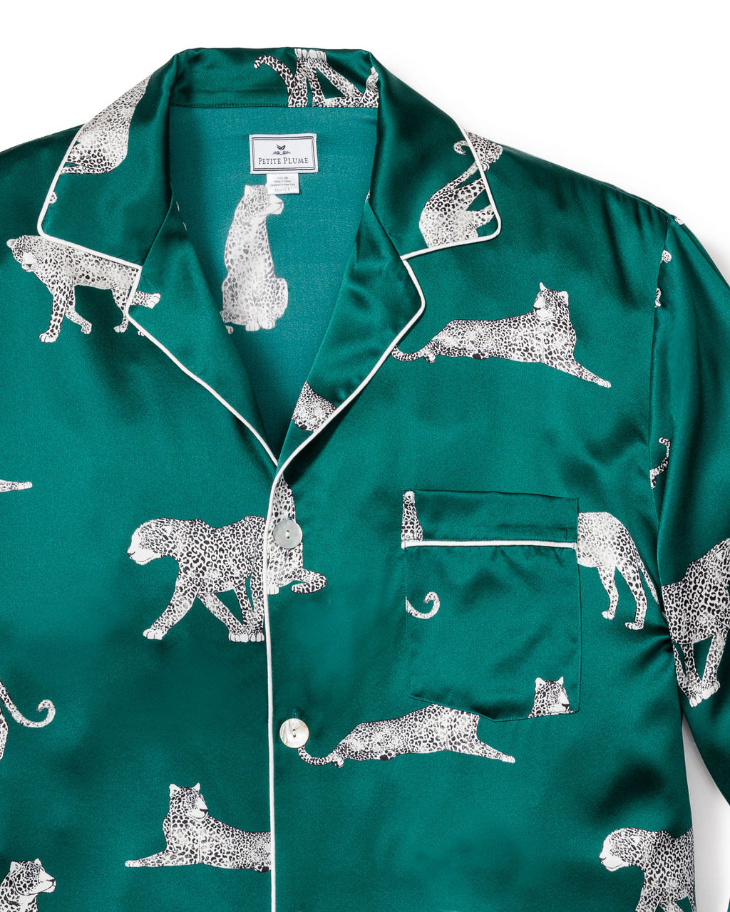 Men’s Silk Pajama Set in Panthère de Luxe