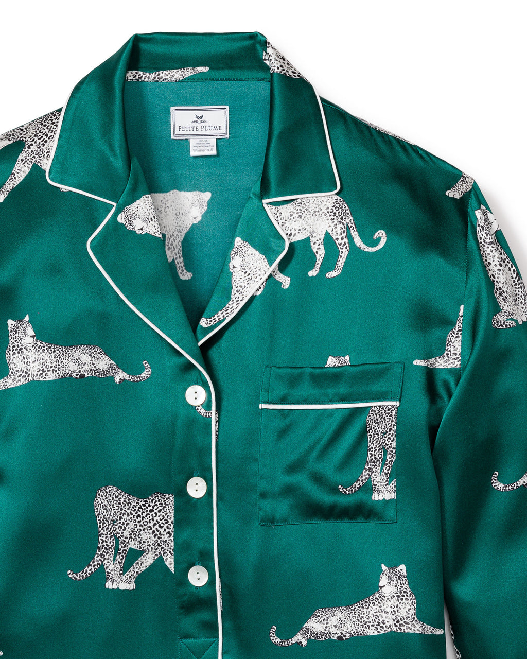 Women’s Silk Nightshirt in Panthère de Luxe