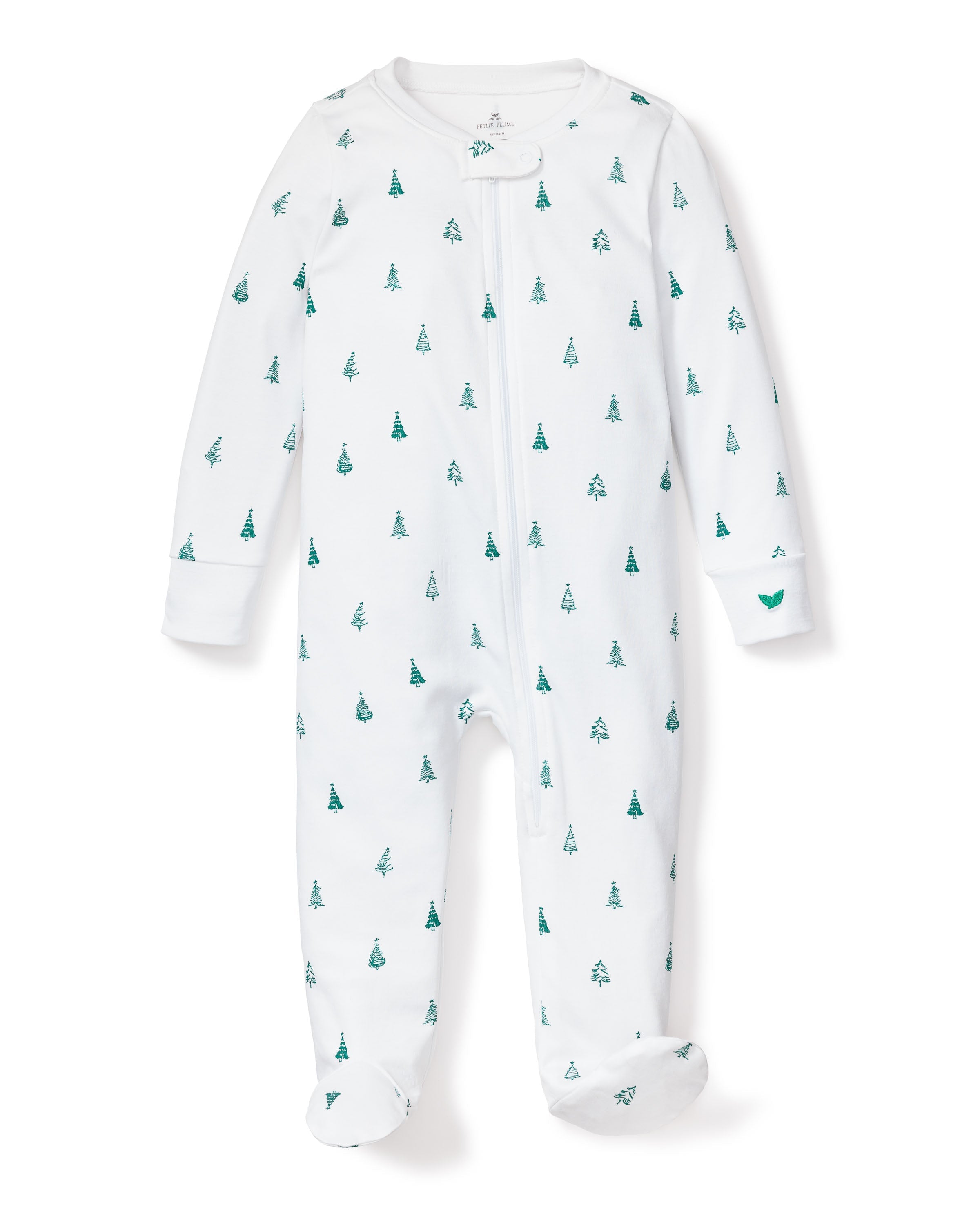 Baby’s Pima Romper in Evergreen Trees