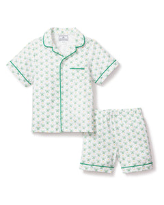 Kid's Twill Pajama Short Set in Match Point