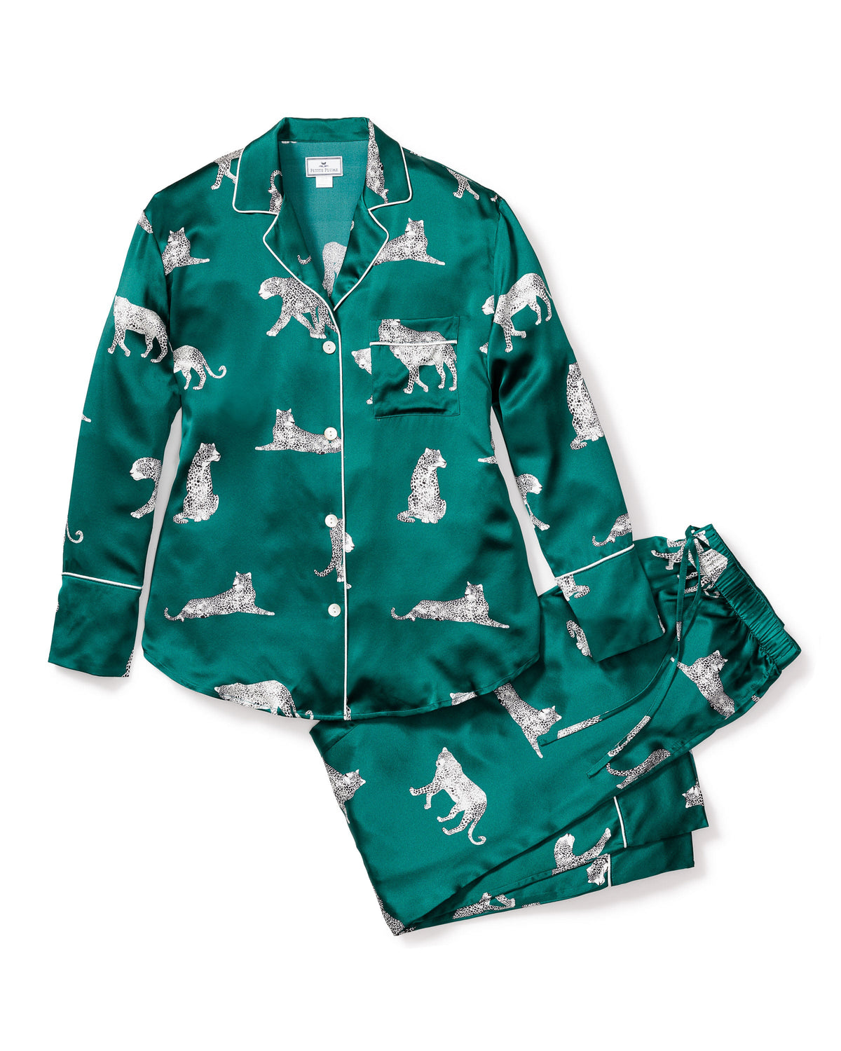 Women’s Silk Pajama Set in Panthère de Luxe