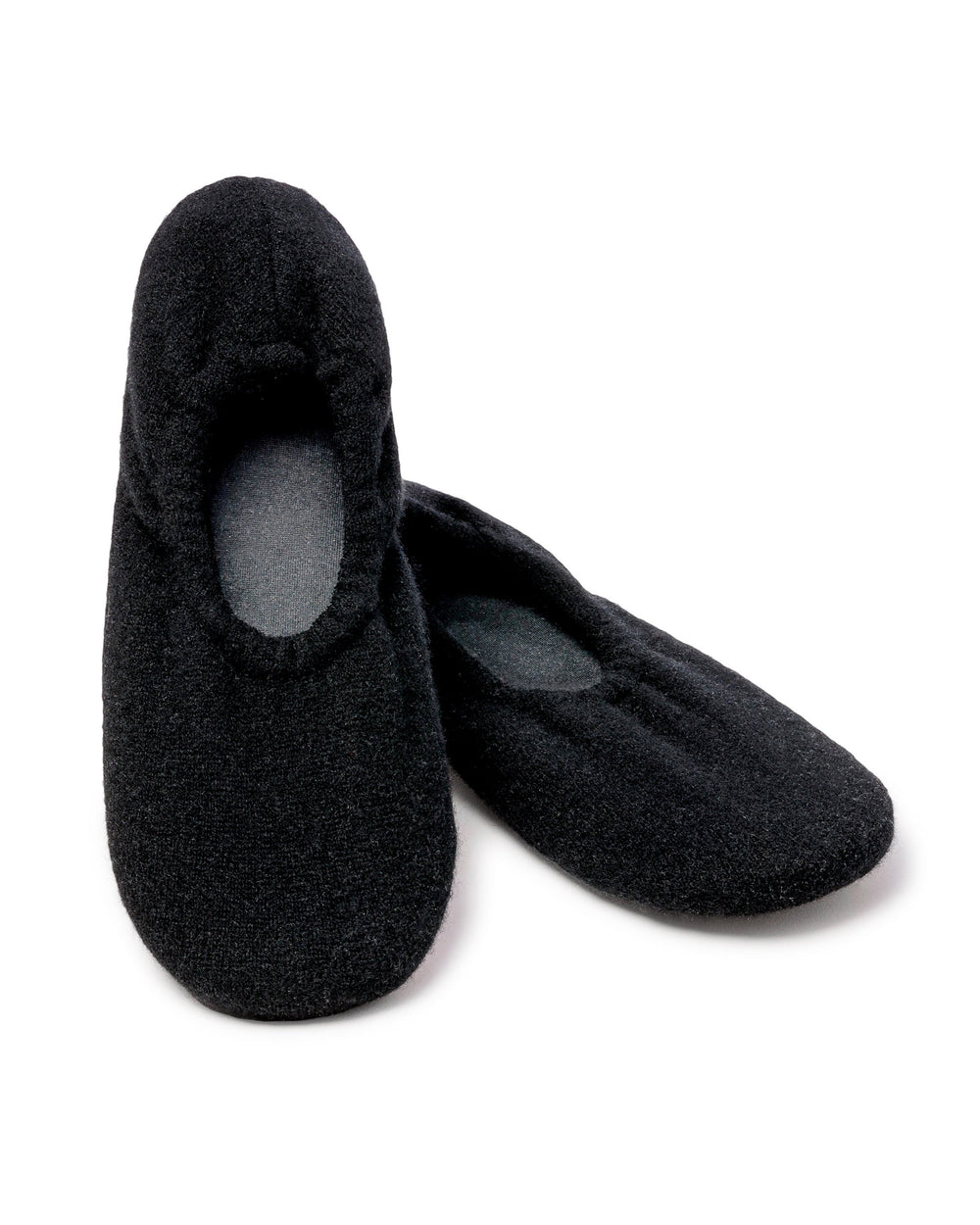Women’s Cashmere Slippers in Black